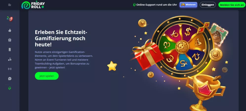 Fridayroll Casino – 1500 € Bonus + 150 Freispiele jetzt sichern